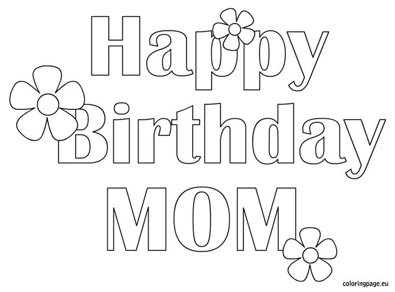 804x595 Mom Birthday Coloring Pages