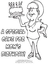 202x265 Birthday Coloring Pages