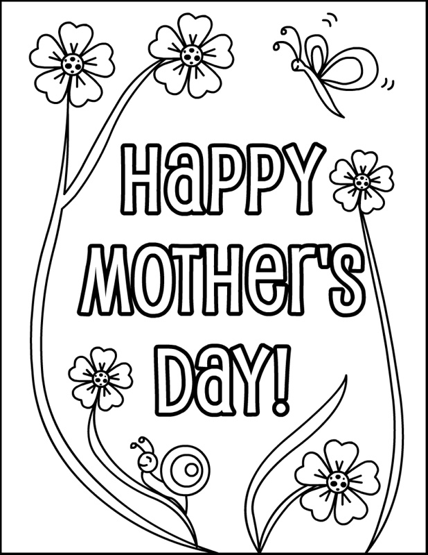 618x800 2018^ Happy Mothers Day Coloring Pages, Sheets To Print Happy