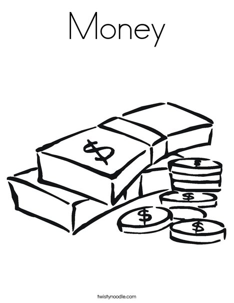 Money Coloring Page 468x605 Money Coloring Page