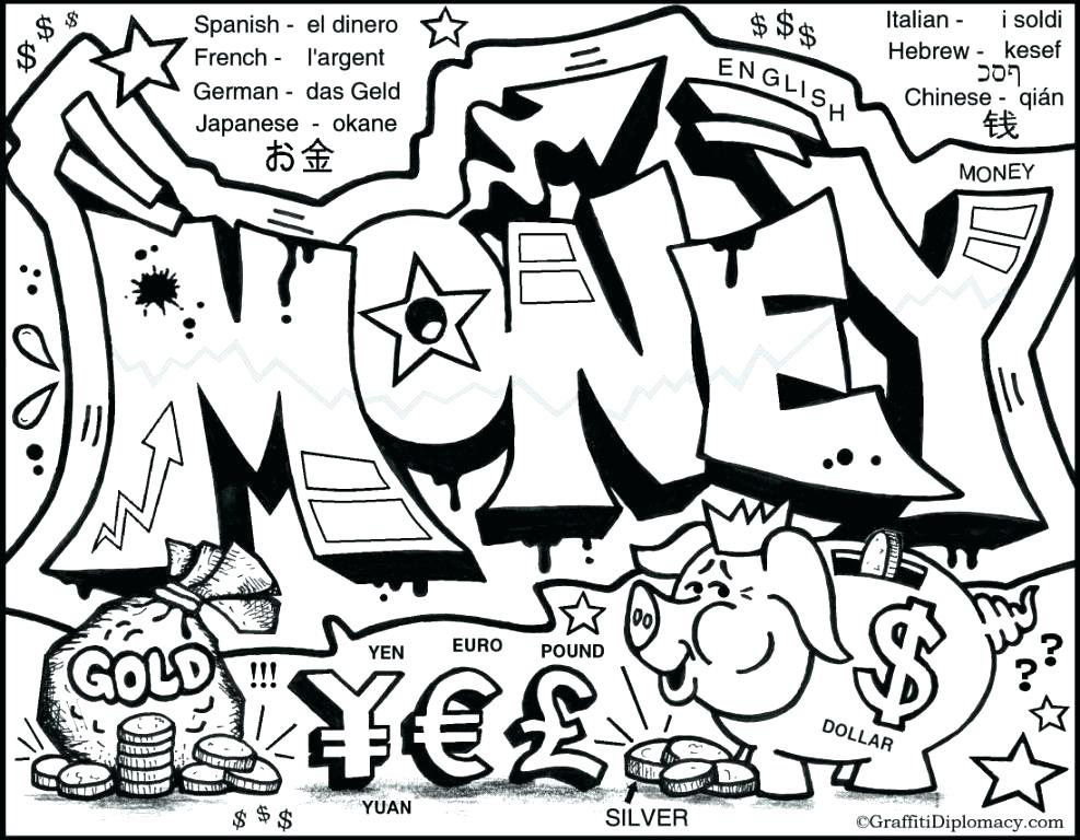 Money Coloring Pages Money Coloring Pages Eprowebdesigns 987x768 Money Coloring Pages Money Coloring Pages Eprowebdesigns