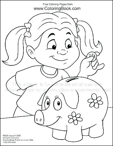 Money Coloring Sheets 386x500 Money Coloring Sheets