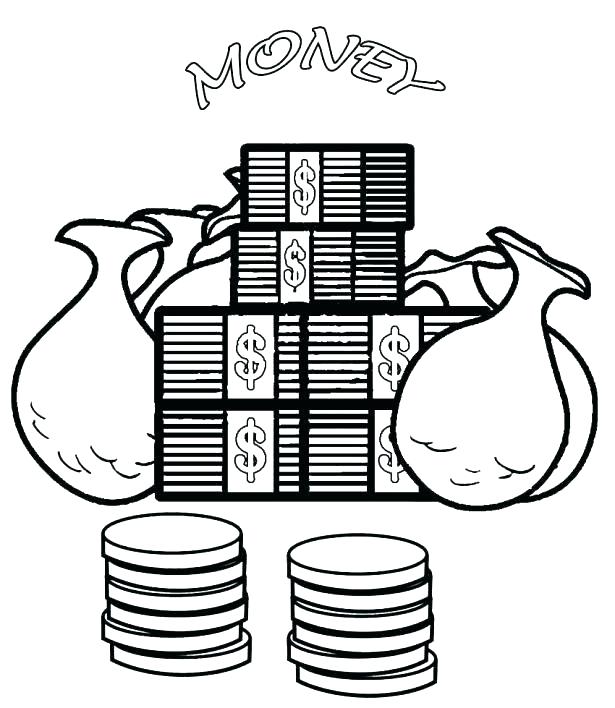Money Coloring Page Money Coloring Page Remarkable Money Coloring 615x708 Money Coloring Page Money Coloring Page Remarkable Money Coloring