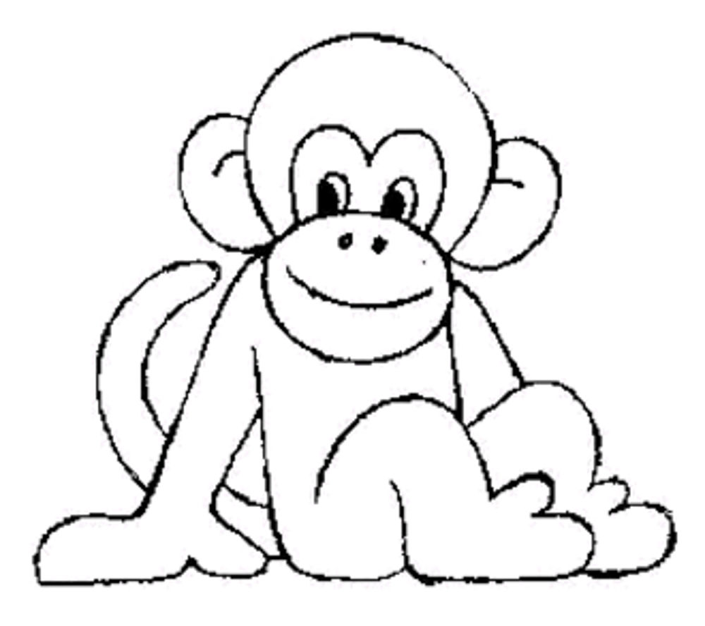 1000x888 Cute Monkeys Coloring Pages Print Download Baby Monkey Luxury