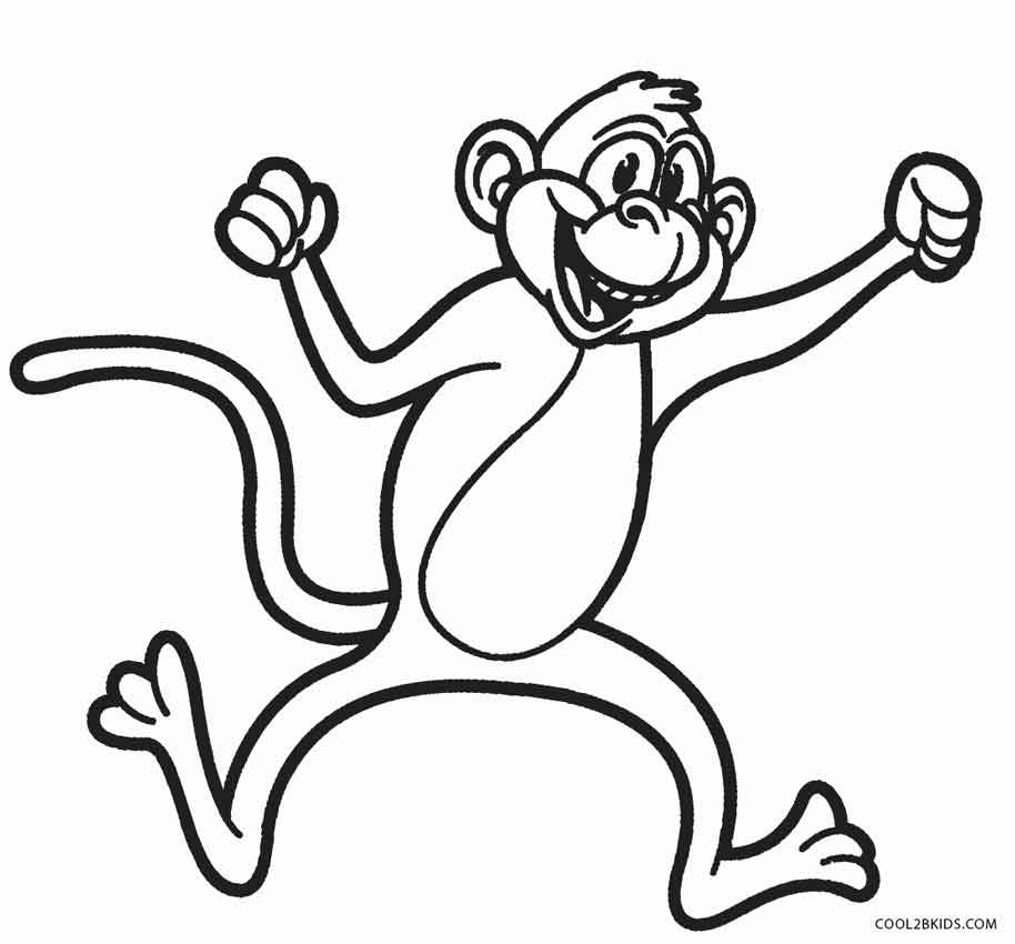 914x850 Free Printable Monkey Coloring Pages For Kids Cool2bkids
