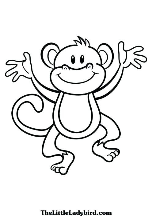 496x702 Monkey Coloring Pages Pdf Wonderful Monkey Coloring Pages New