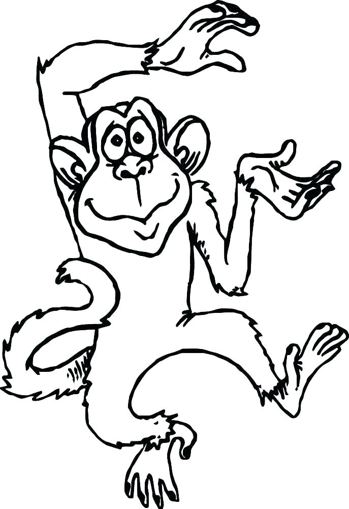 687x1002 Pictures Of Coloring Books In Addition To Cartoon Monkey Coloring