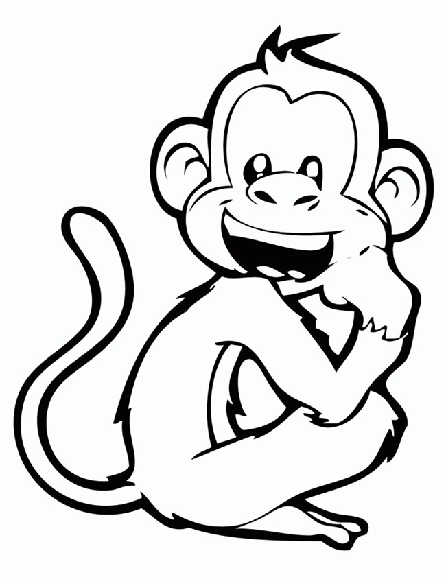 650x841 Coloring Pages. Coloring Book Monkey