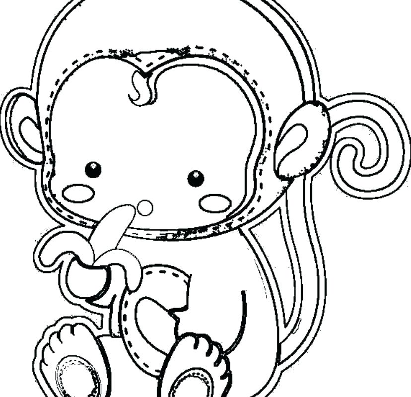 Cute Monkey Coloring Pages Cute Monkey Coloring Pages Cute 828x800 Cute Monkey Coloring Pages Cute Monkey Coloring Pages Cute