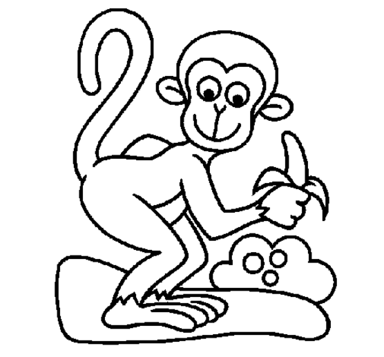 Monkey Coloring Monkey Coloring Pages Monkey Coloring Page 10 Free 556x517 Monkey Coloring Monkey Coloring Pages Monkey Coloring Page 10 Free
