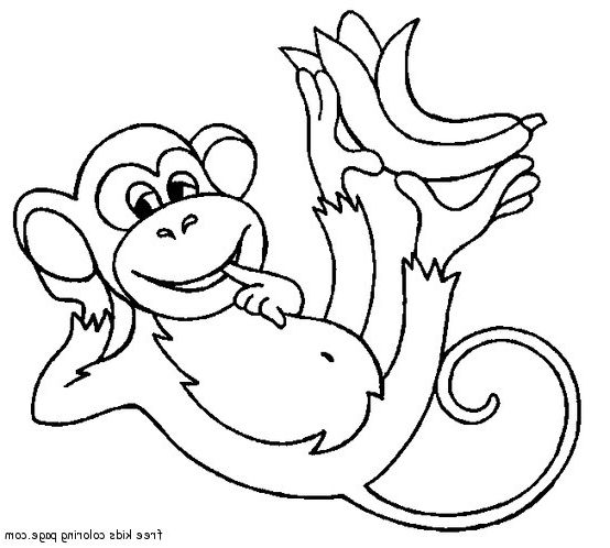 Coolest Monkey Coloring Pages For Kids 554x498 Coolest Monkey Coloring Pages For Kids