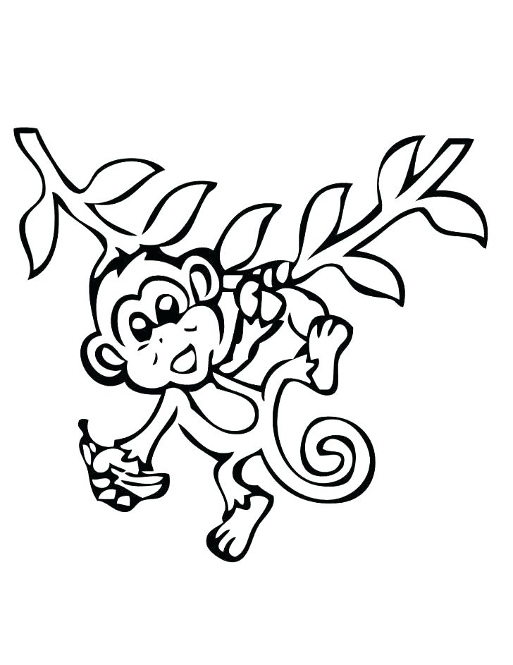 728x943 Printable Monkey Coloring Pages Five Little Monkeys Coloring Page