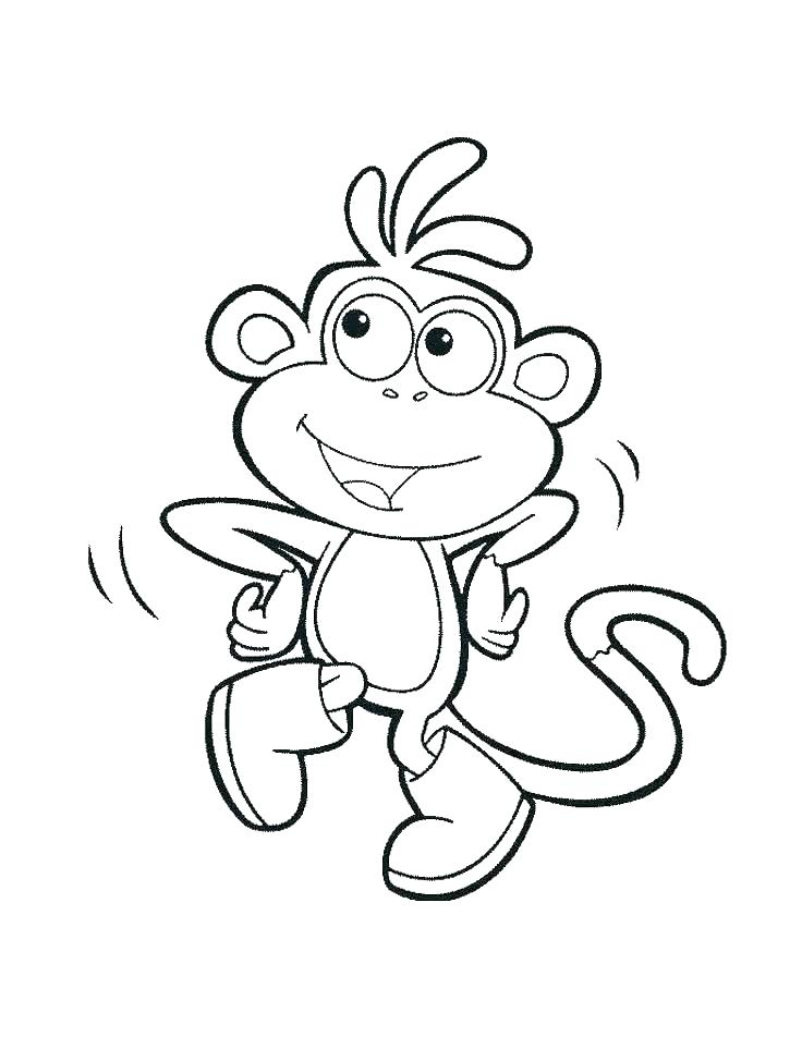 736x952 Coloring Pages Cartoon Cartoon Monkey Coloring Pages Cartoon