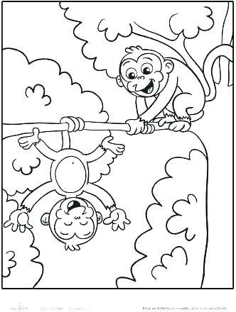 332x440 Coloring Pages Of A Monkey Coloring Pages Monkeys Monkey Coloring