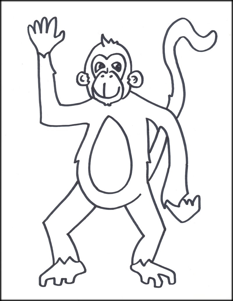 Printable Monkey Coloring Pages For Kids New Coloring Sheets 800x1032 Printable Monkey Coloring Pages For Kids New Coloring Sheets