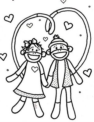 Sock Monkey Coloring Pages Printable Print It To The Size 308x400 Sock Monkey Coloring Pages Printable Print It To The Size