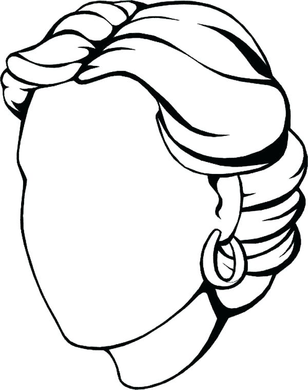 600x758 Face Coloring Pages Blank Face Coloring Page Mesmerizing Blank