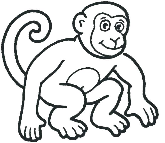 655x567 Free Monkey Coloring Pages Monkey Face Coloring Page Face Coloring
