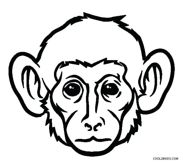 600x534 Free Printable Monkey Coloring Pages For Kids Cool2bkids Monkey