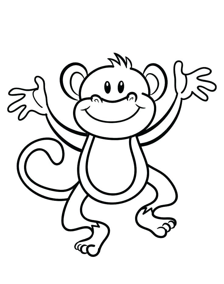 736x932 Monkey Coloring Pages Printable Monkeys Coloring Pages Printable