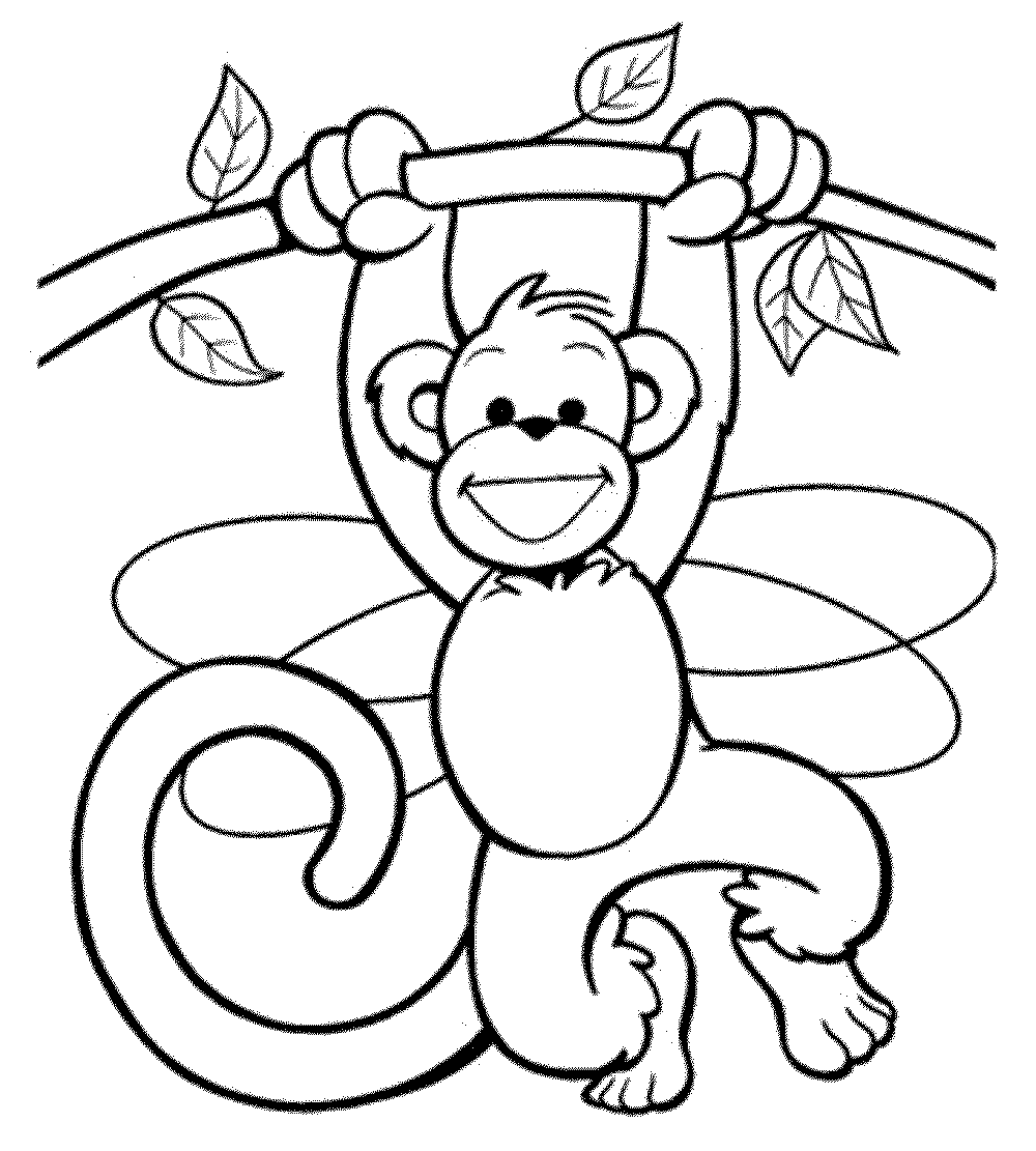 Monkey Coloring Pages Love Free Of General Realistic Sheets Page 1000x1111 Monkey Coloring Pages Love Free Of General Realistic Sheets Page