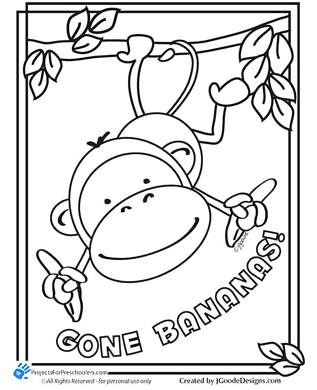 650x800 Five Little Monkeys Coloring Page 5 Little Monkeys Colouring Sheet