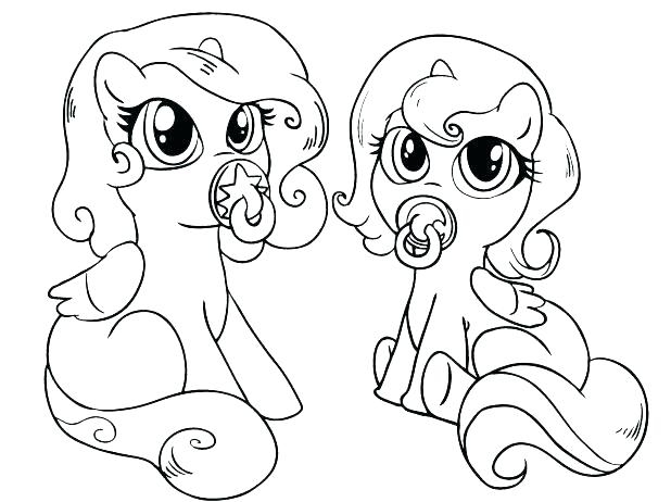 618x462 Coloring Pages My Little Pony Babies