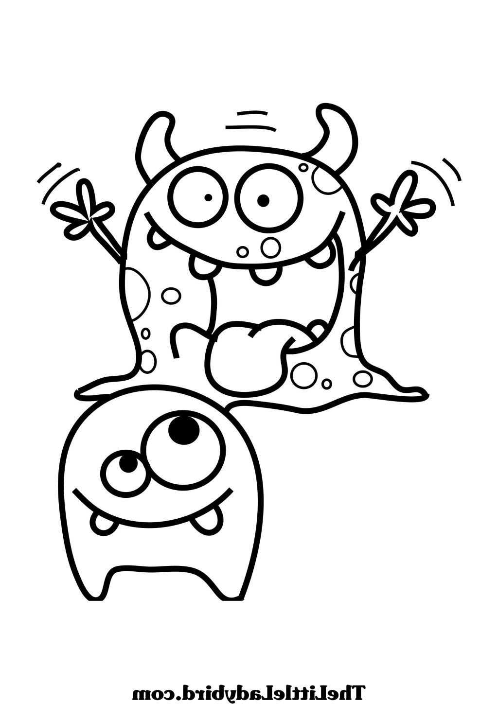 Monster Coloring Pages Sheets Kids Ribsvigyapan Funny Monster 1024x1448 Monster Coloring Pages Sheets Kids Ribsvigyapan Funny Monster
