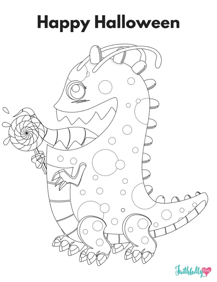 700x906 Monster Coloring Pages {Free Printables} Faithfully Free