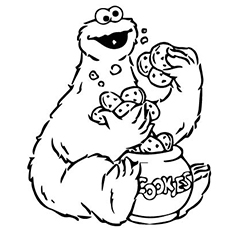 230x230 Top 25 Free Printable Cookie Monster Coloring Pages Online
