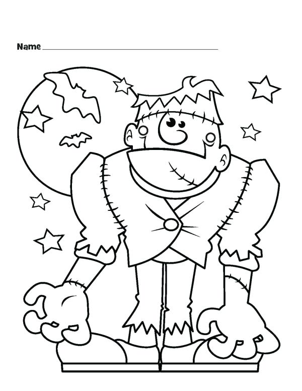 Monster Face Coloring Pages at GetColorings.com | Free printable ...