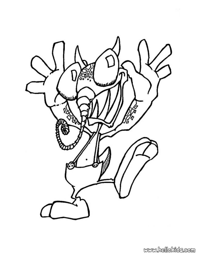 Trunk Monster Coloring Page Source 2xd In Halloween Monsters Pages 820x1060 Trunk Monster Coloring Page Source 2xd In Halloween Monsters Pages