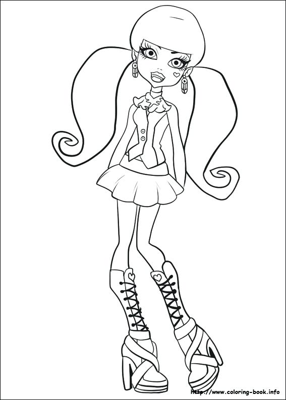 567x794 Monster High Color Pages And Index Coloring Pages 58 Monster High