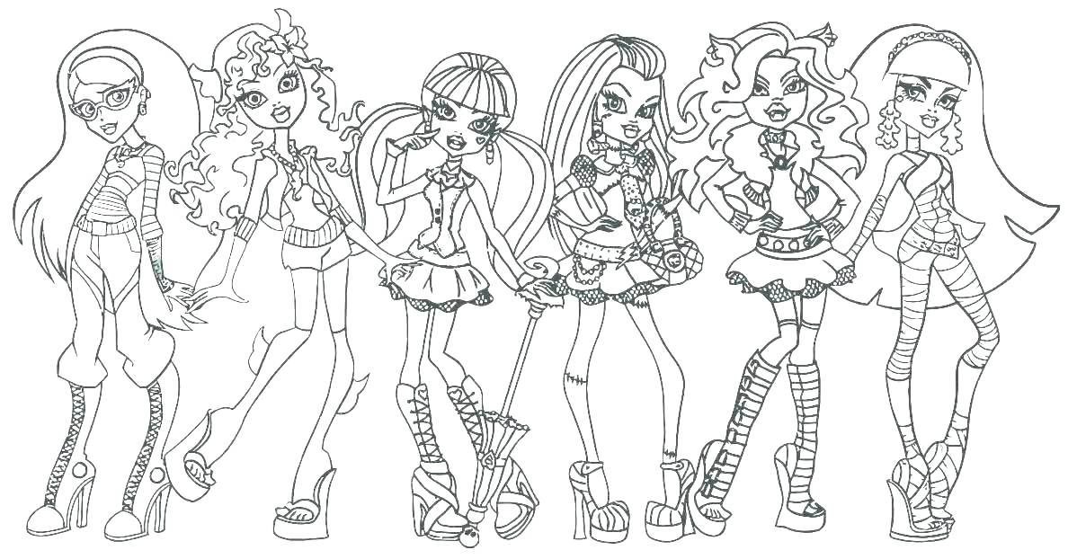 1188x622 Monster High Coloring Pages Baby Abbey Bominable Long Monster High