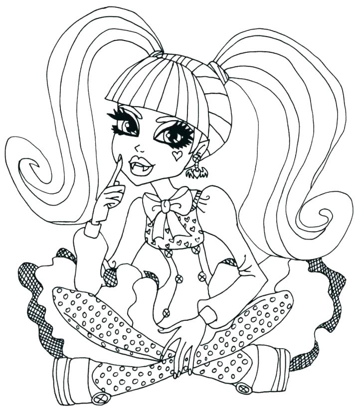 728x817 Monster High Printable Coloring Sheets Monster High Printable