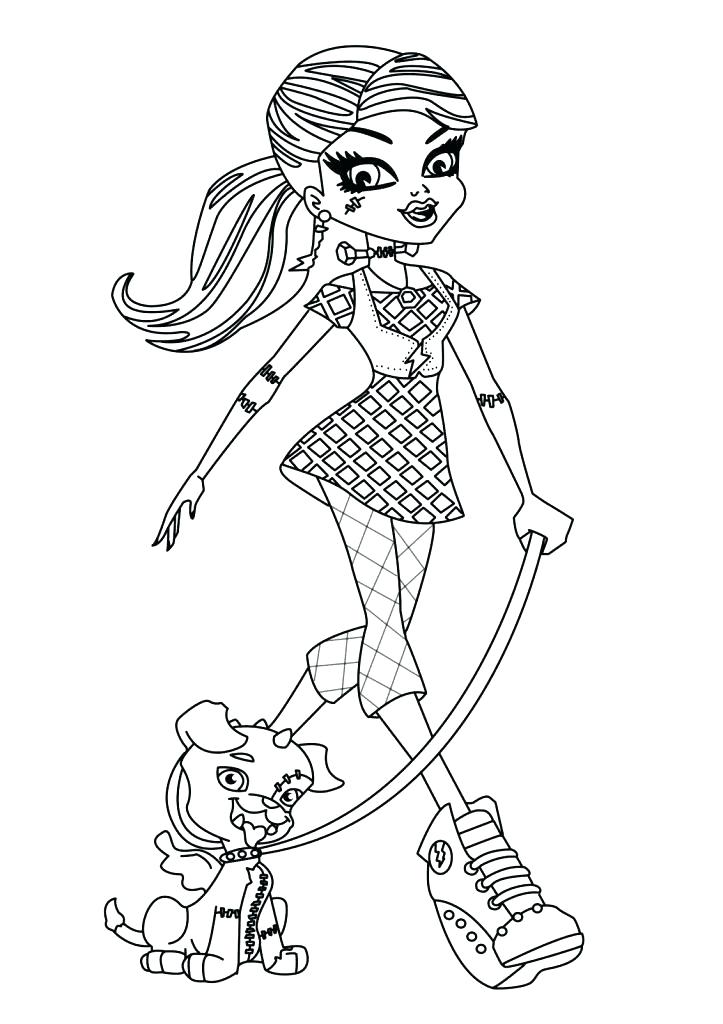 723x1024 Excepcional Coloring Pages Monster High 13 Wishes Fotos