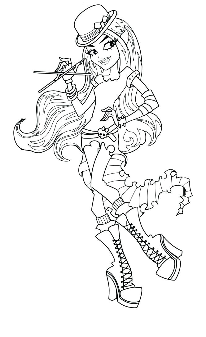 Monster High Catty Noir Coloring Pages at GetColorings.com | Free ...