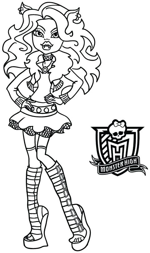 Clawdeen Wolf Coloring Pages Monster High Coloring Pages Monster 481x809 Clawdeen Wolf Coloring Pages Monster High Coloring Pages Monster