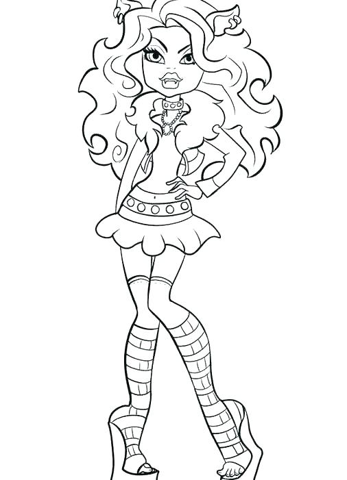 Monster High Clawdeen Colouring Pages Monster Color Page Monster 506x701 Monster High Clawdeen Colouring Pages Monster Color Page Monster