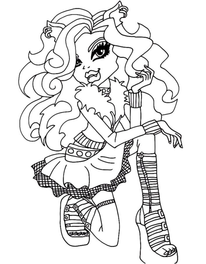 Monster High Coloring Pages 707x909 Monster High Coloring Pages