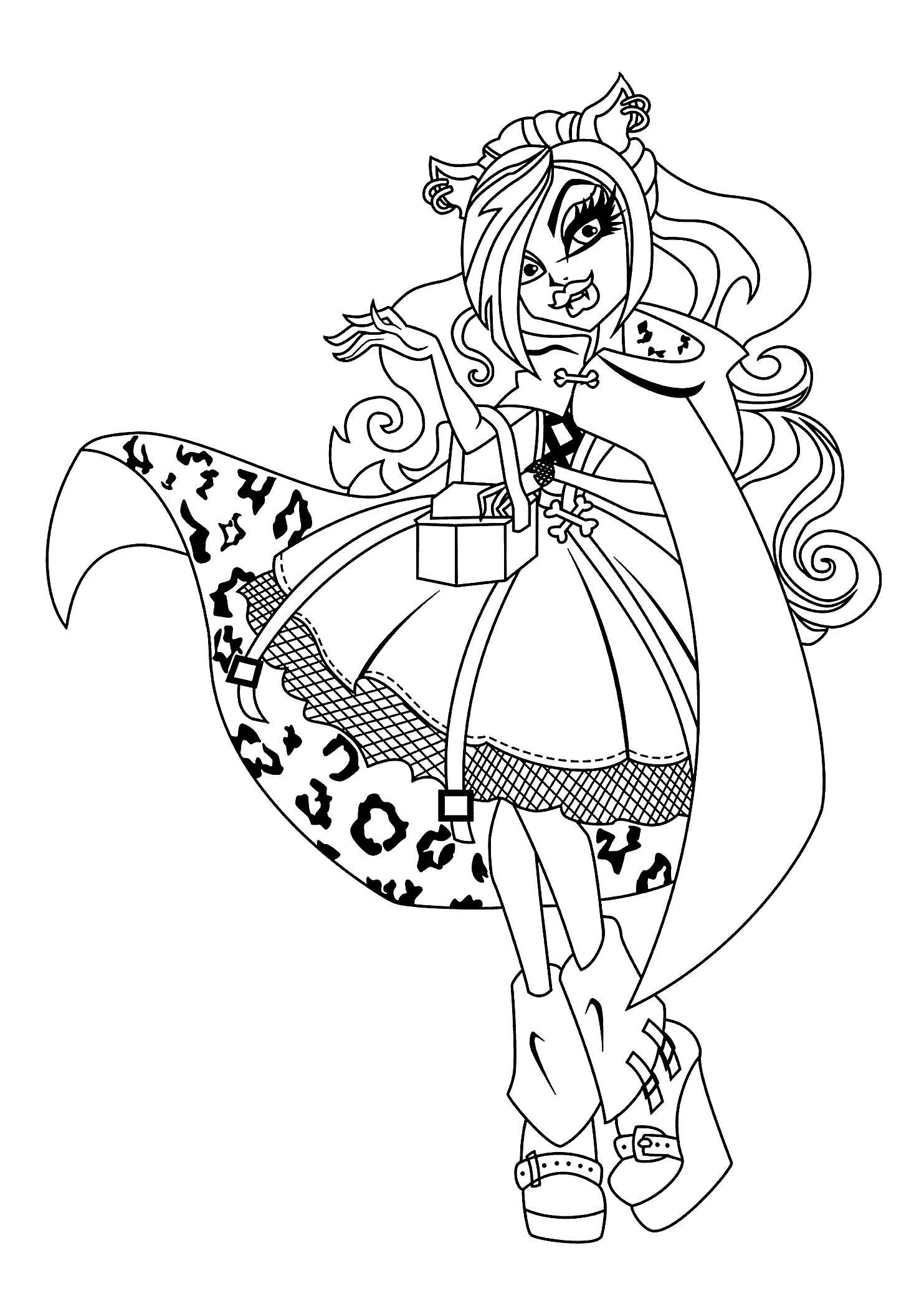 New Monster High Clawdeen Wolf Coloring Pages Leversetdujourfo 1483x2079 New Monster High Clawdeen Wolf Coloring Pages Leversetdujourfo