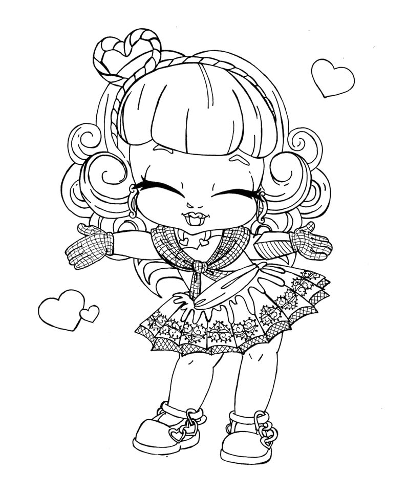 Baby Monster High Coloring Page 795x967 Baby Monster High Coloring Page