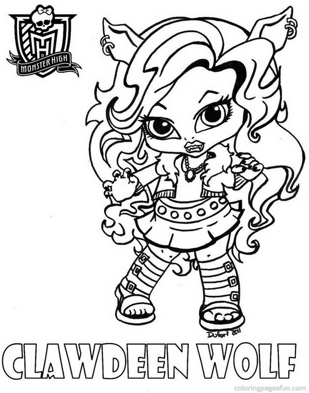 Chibi Monster High Coloring Pages Download And Print For Free 629x800 Chibi Monster High Coloring Pages Download And Print For Free