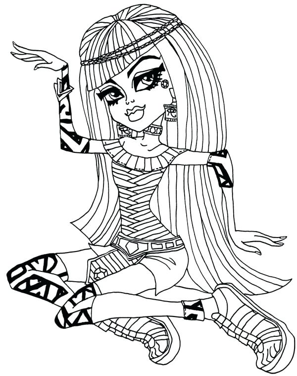 Monster High Coloring Pages From Monster High Coloring Page 600x758 Monster High Coloring Pages From Monster High Coloring Page