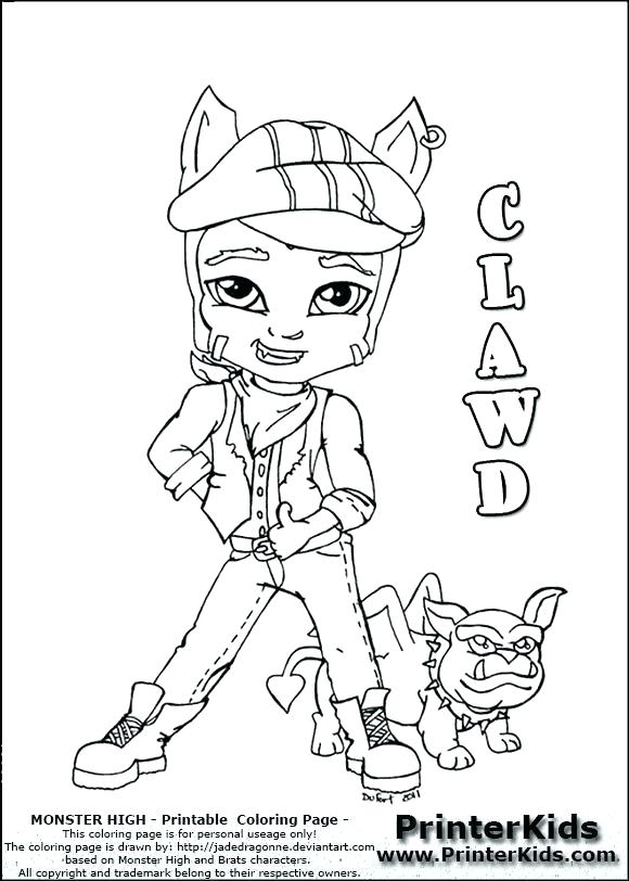Monster High Doll Coloring Pages Baby Monster High Coloring Pages 580x812 Monster High Doll Coloring Pages Baby Monster High Coloring Pages