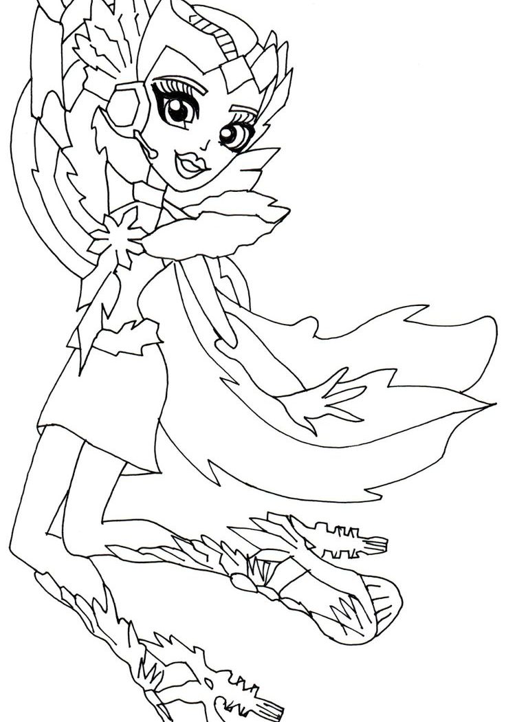 Monster High Mattel Coloring Pages There Are Many Character Up 736x1050 Monster High Mattel Coloring Pages There Are Many Character Up