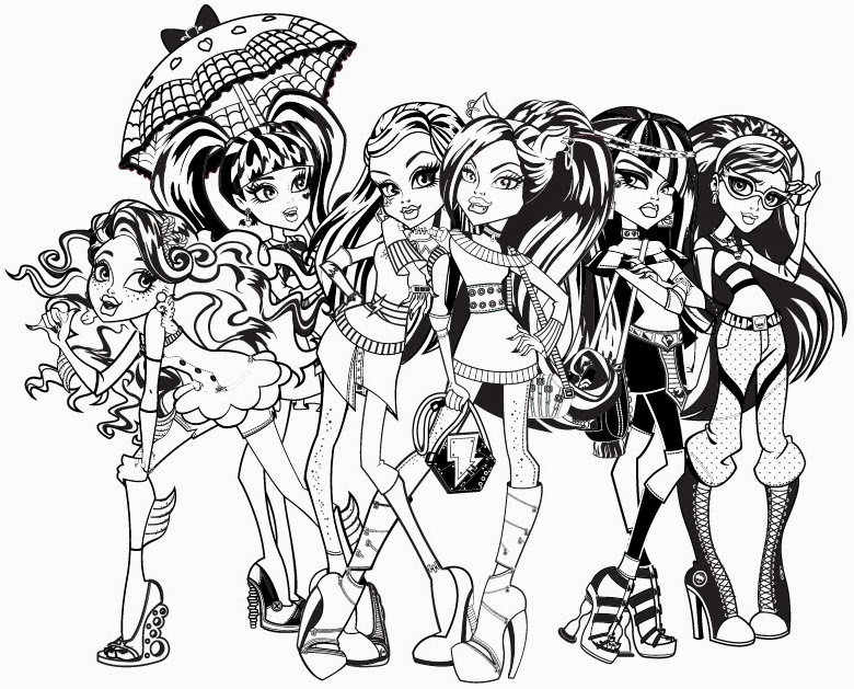 Sweet Inspiration Monster High Coloring Pages Images Of Characters 780x629 Sweet Inspiration Monster High Coloring Pages Images Of Characters