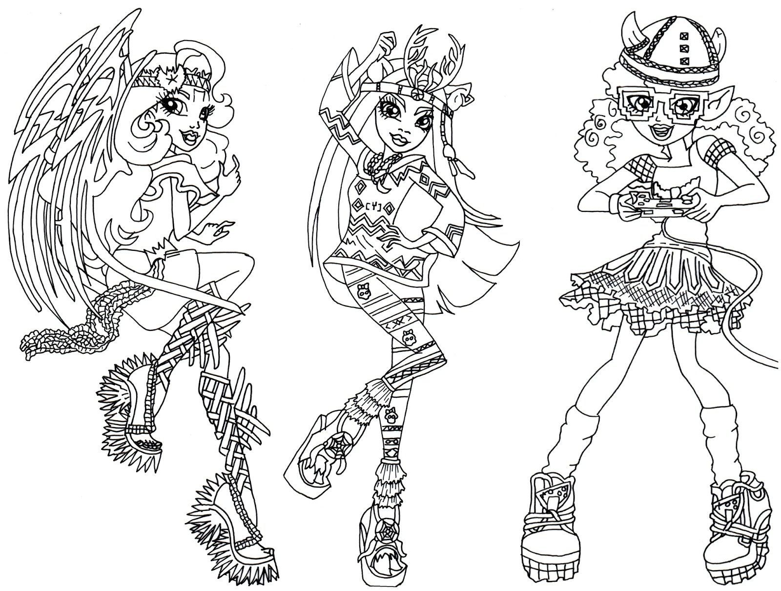Inspiring Monster High Coloring Pages Copy All Characters 1600x1211 Inspiring Monster High Coloring Pages Copy All Characters