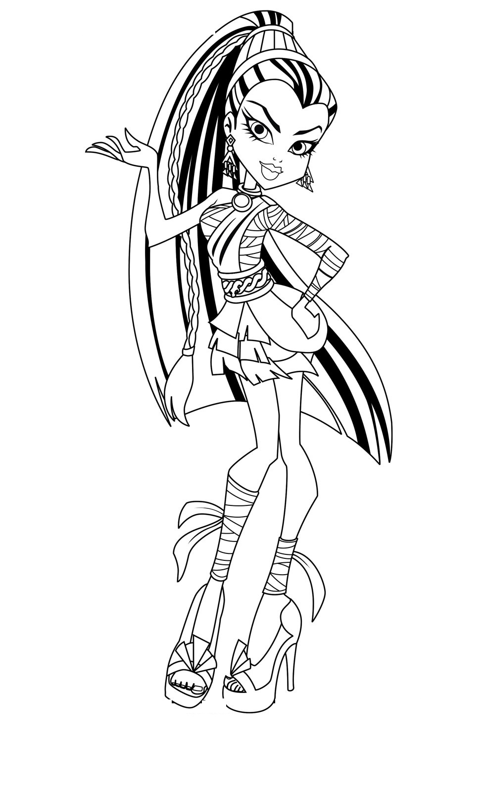Chibi Monster High Coloring Pages Download And Print For Free 980x1600 Chibi Monster High Coloring Pages Download And Print For Free