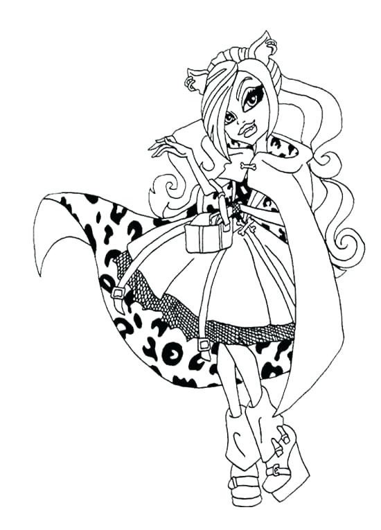 Monster High Catty Noir Coloring Pages Free Monster High Coloring 550x765 Monster High Catty Noir Coloring Pages Free Monster High Coloring